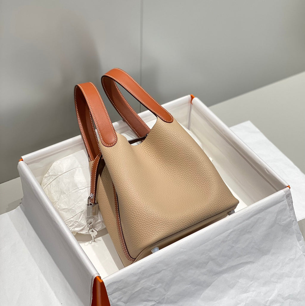 Waxed Gabardine Bucket Bag