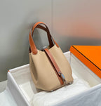 Waxed Gabardine Bucket Bag