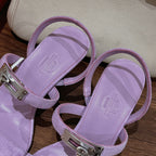 Kelly Suede Buckle Sandals