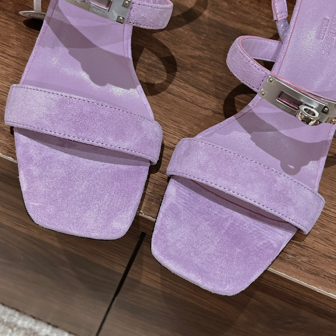 Kelly Suede Buckle Sandals