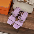 Kelly Suede Buckle Sandals