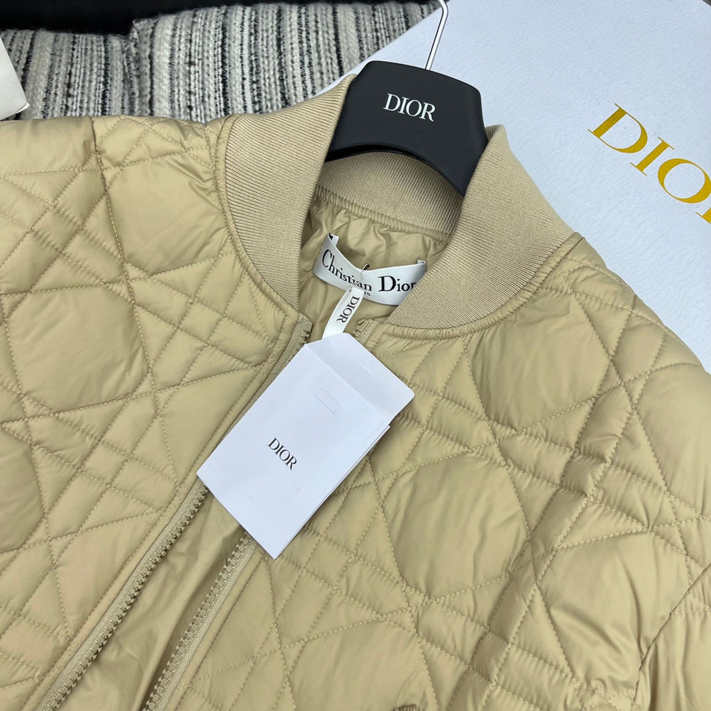 Diamond-Quilted Down Jacket