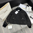 Diamond-Quilted Down Jacket