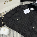 Diamond-Quilted Down Jacket