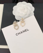 CC Hollow Heart Earrings