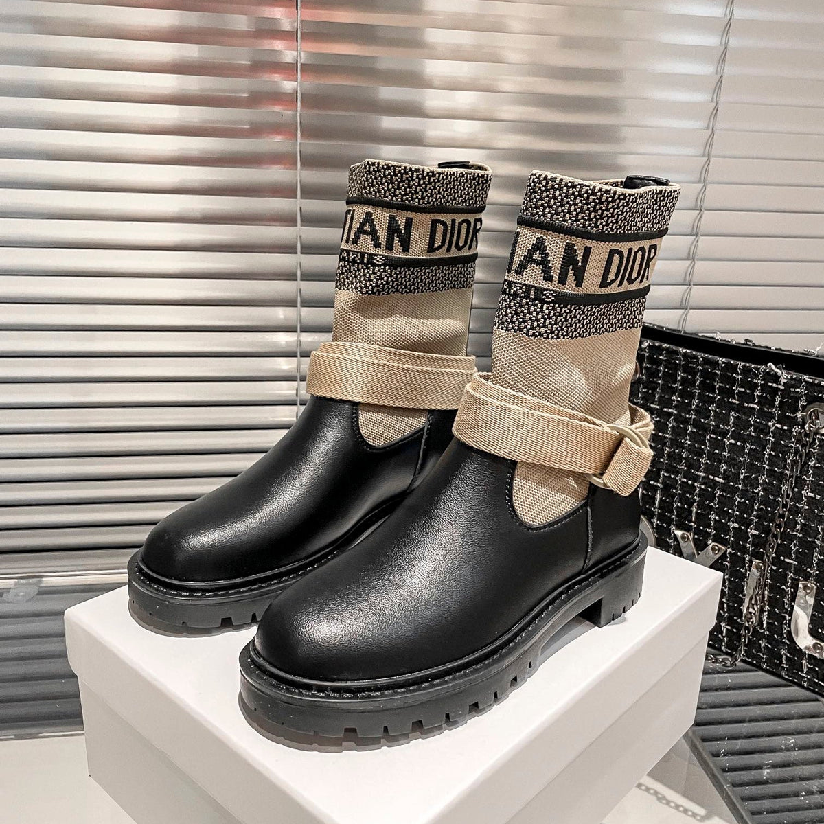 Women’s Knit Sock Martin Boots