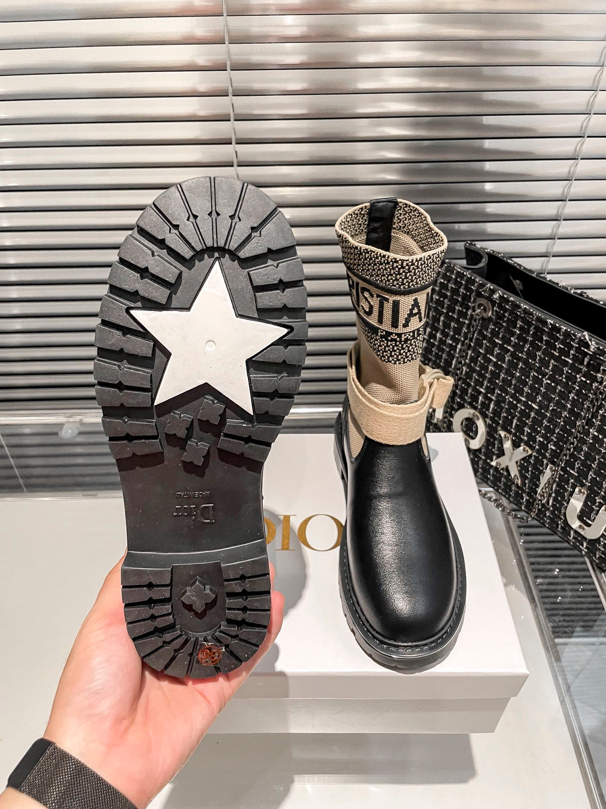 Women’s Knit Sock Martin Boots