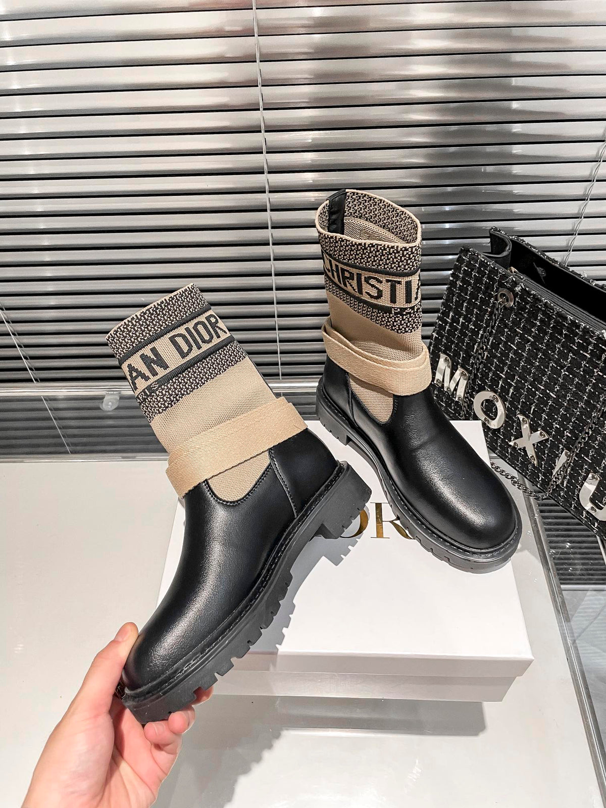 Women’s Knit Sock Martin Boots