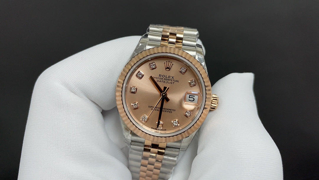Gold Coffee Dial Automatic Watch 31 mm