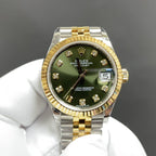 Gold Green Automatic Watch 31 mm