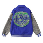 Global Embroidered Baseball Jacket