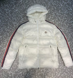 Striped Hooded Down Jacket