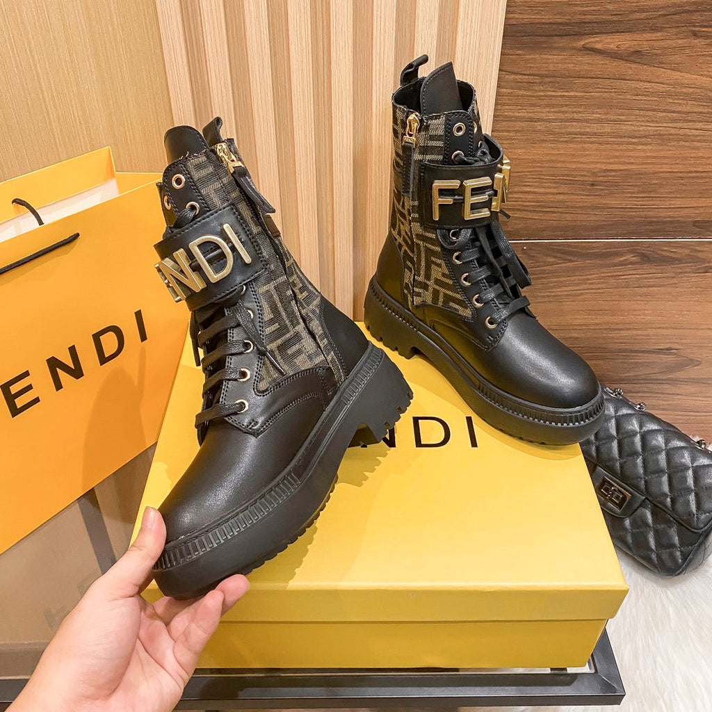 Women’s Mid-Calf Lace-Up Martin Boots