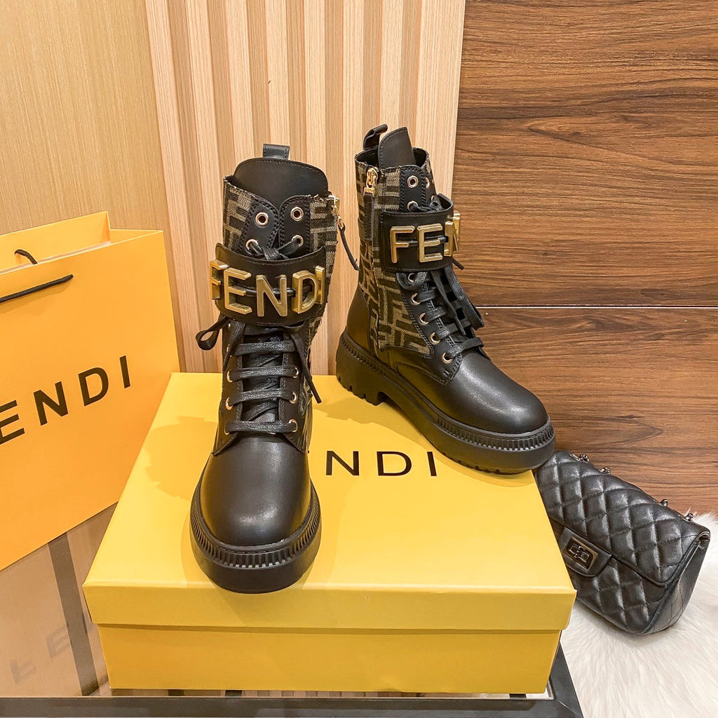 Women’s Mid-Calf Lace-Up Martin Boots