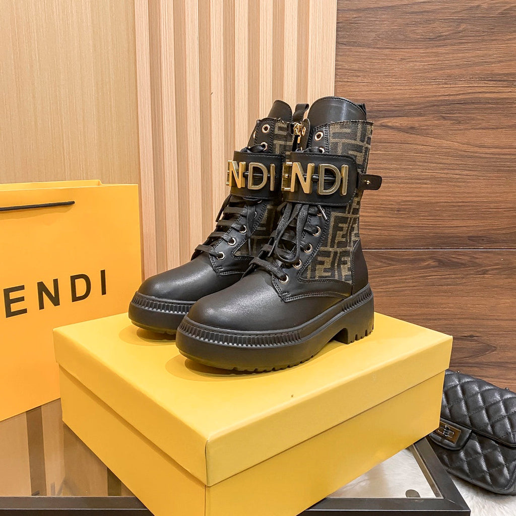 Women’s Mid-Calf Lace-Up Martin Boots