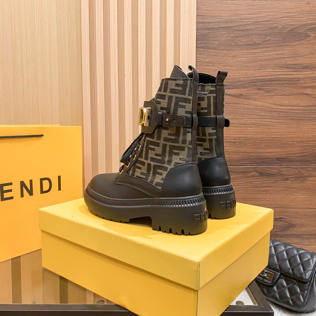 Women’s Mid-Calf Lace-Up Martin Boots