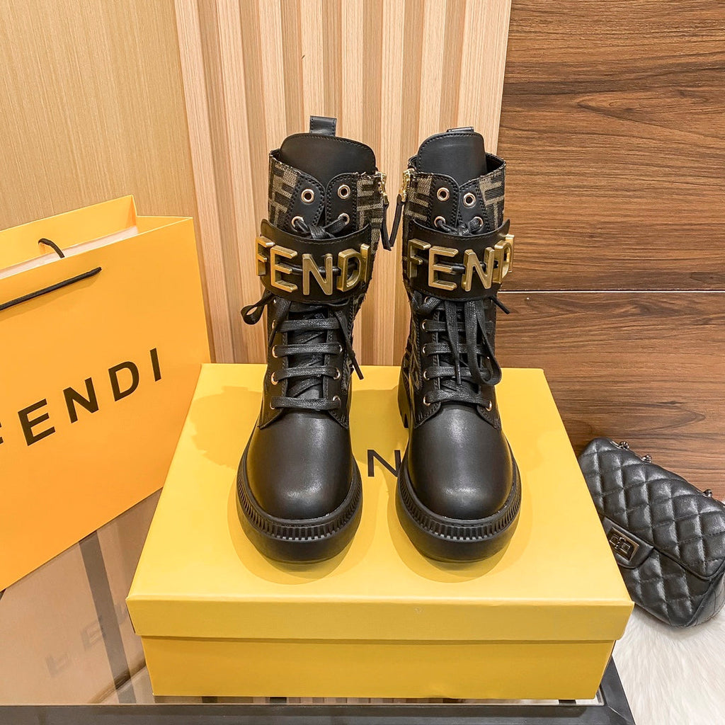 Women’s Mid-Calf Lace-Up Martin Boots