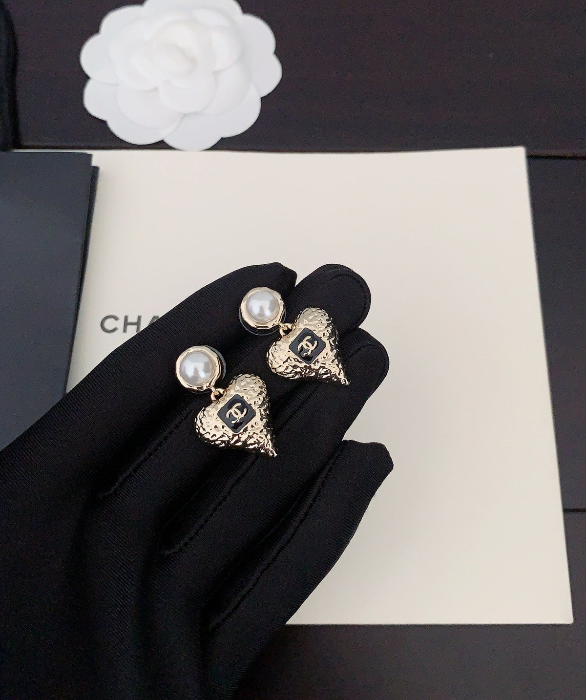 Black Heart Earrings