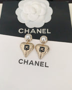 Black Heart Earrings