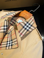 Handcrafted Cotton Gabardine Trench Coat