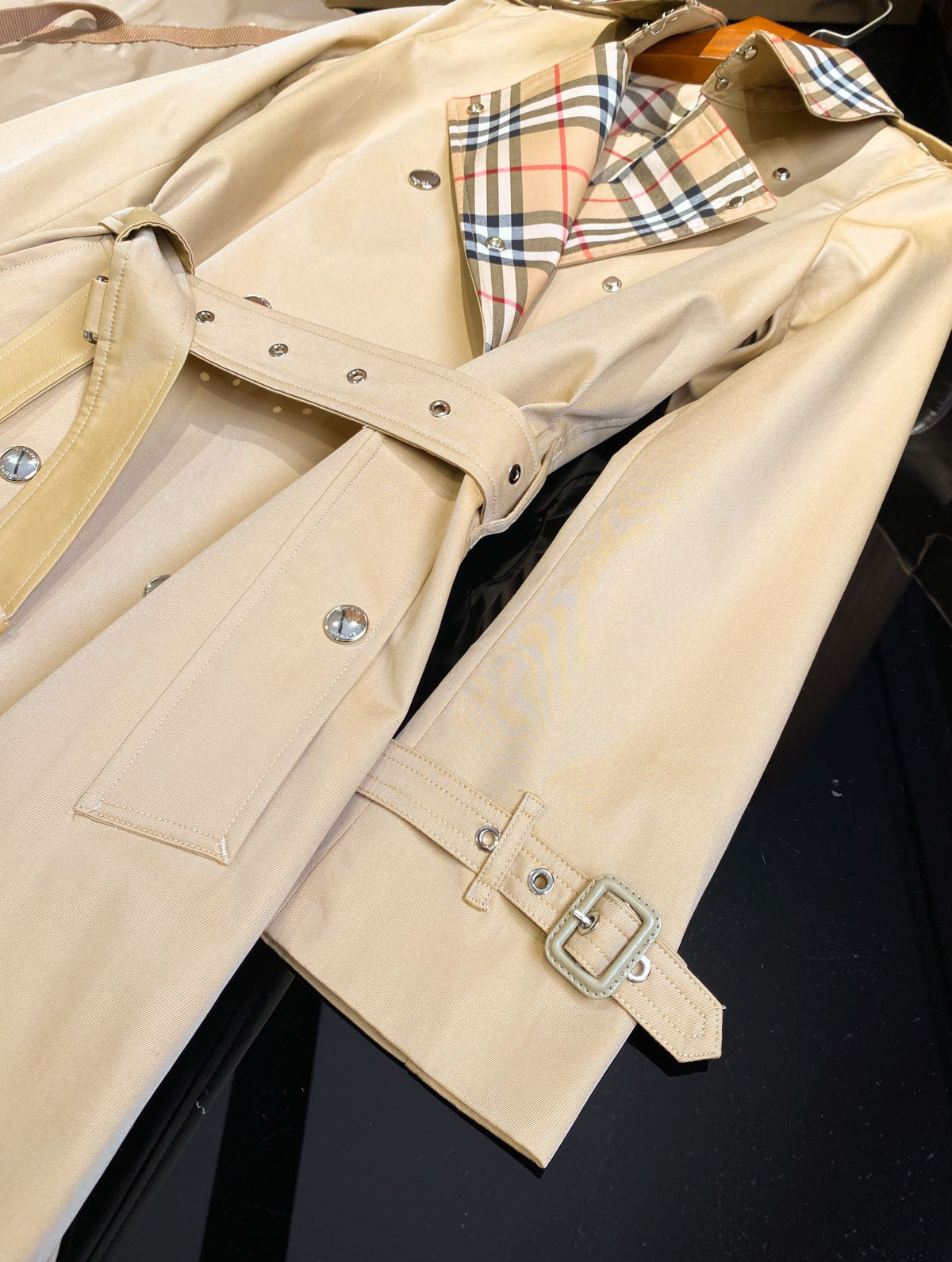 Handcrafted Cotton Gabardine Trench Coat