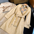 Handcrafted Cotton Gabardine Trench Coat