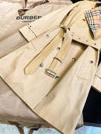 Handcrafted Cotton Gabardine Trench Coat