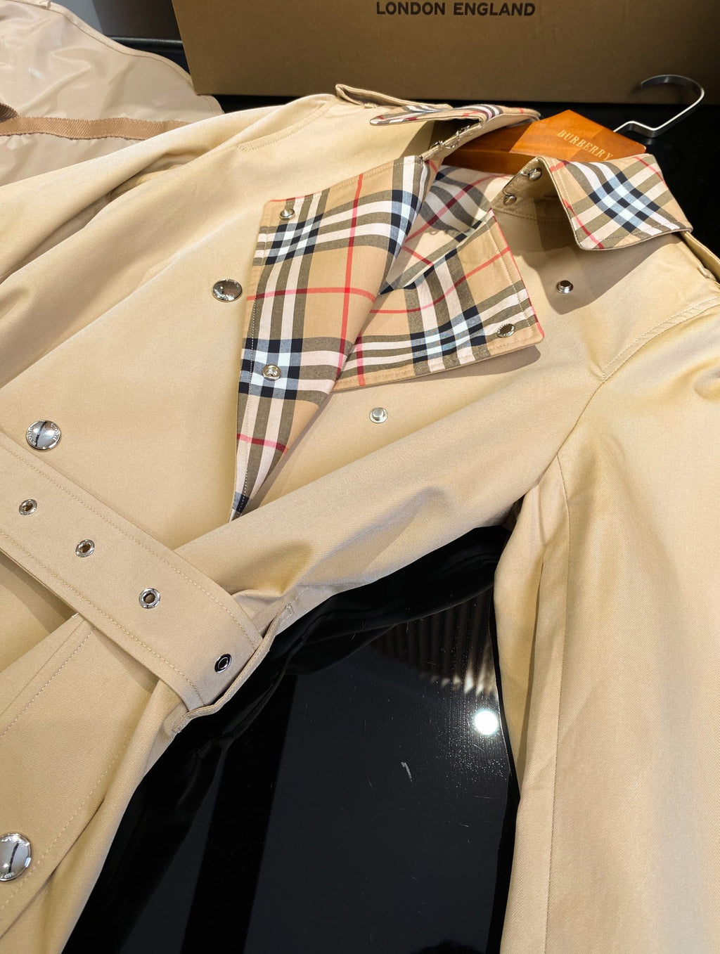 Handcrafted Cotton Gabardine Trench Coat
