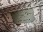 Embroidered Grey Denim Saddle Bag with Fringe – 25.5cm