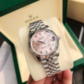 Luxury Rose Dial Automatic Watch