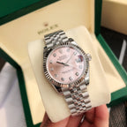 Luxury Rose Dial Automatic Watch