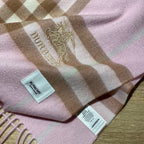Small Check Cashmere Scarf