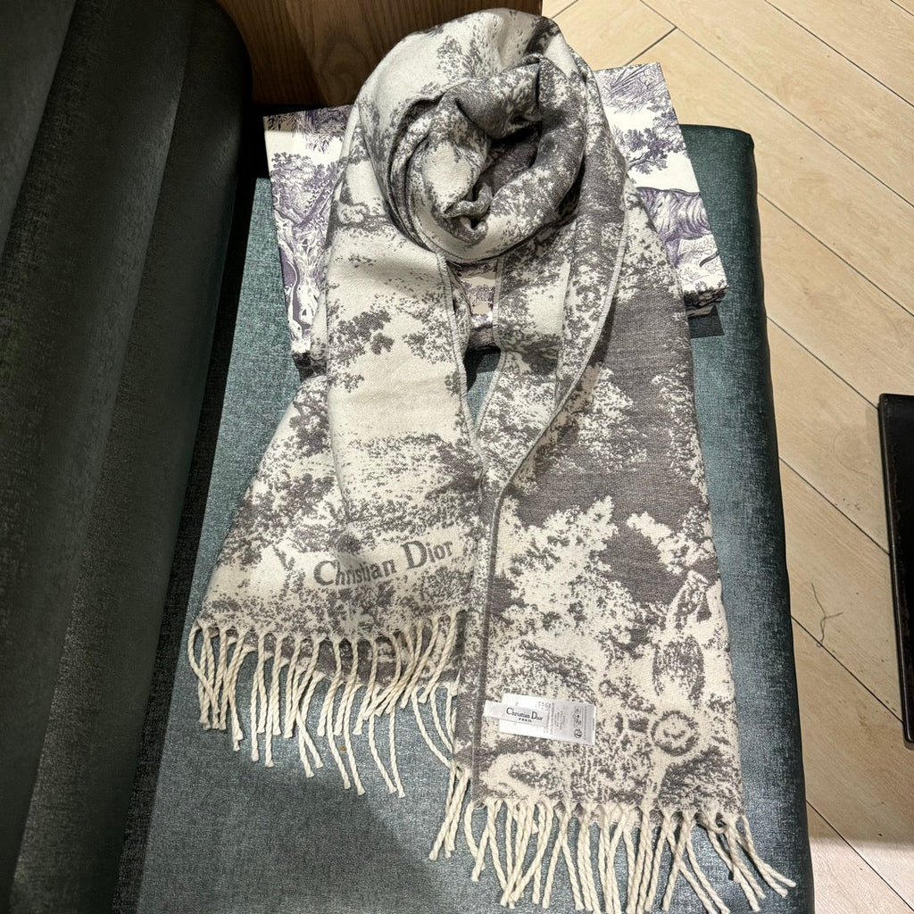 Sauvage Jouy Printed Scarf