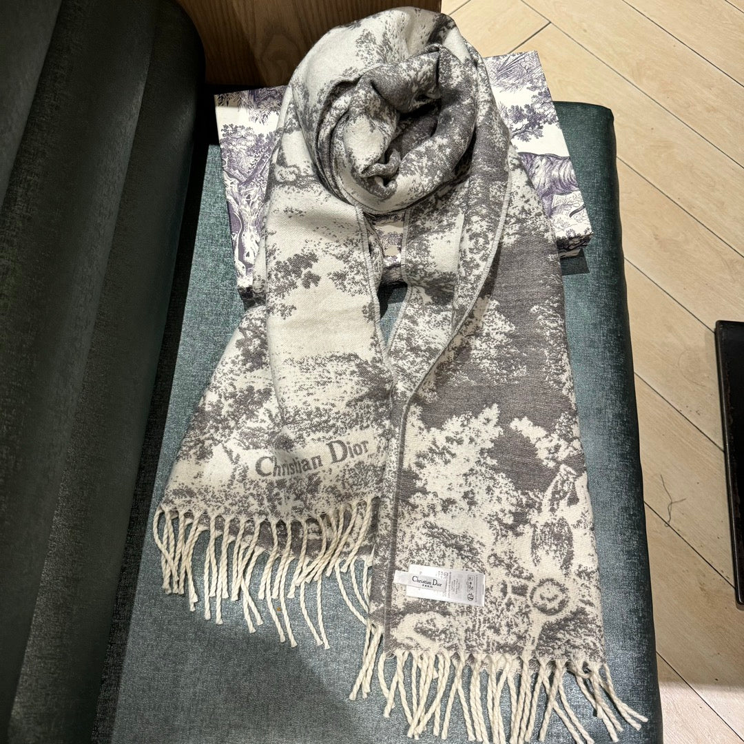 Sauvage Jouy Printed Scarf