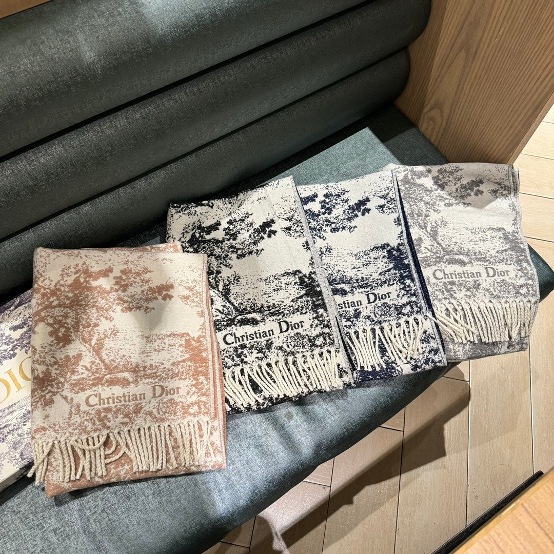 Sauvage Jouy Printed Scarf