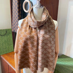 Cashmere Jacquard Knit Scarf