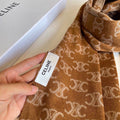 Cashmere Jacquard Knit Scarf