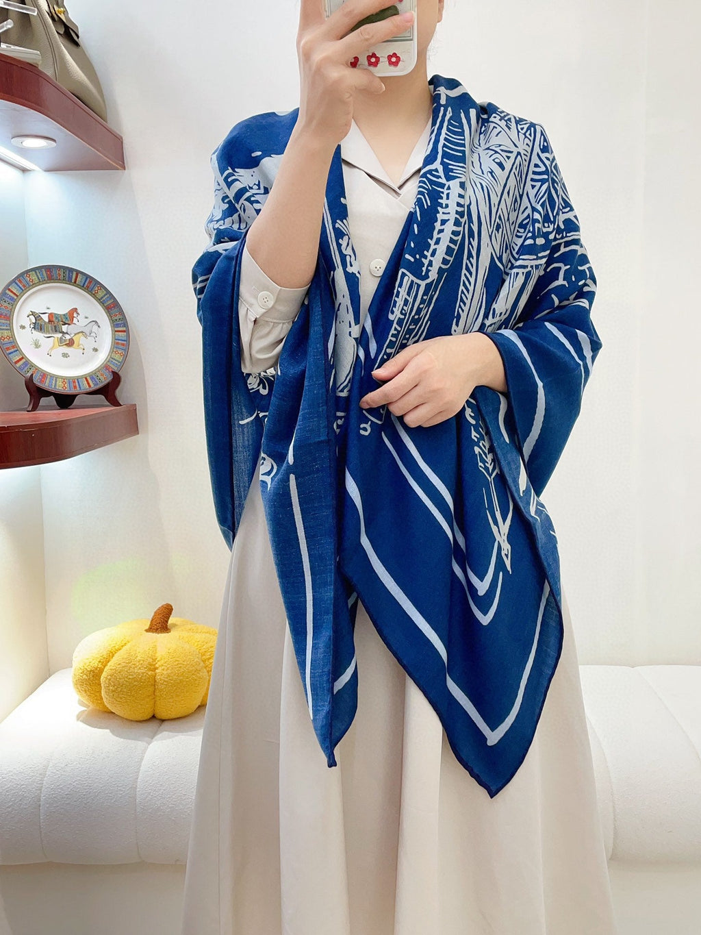 Square Cashmere Scarf