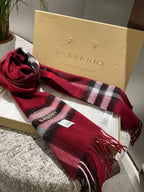 Medium Grid Cashmere Scarf