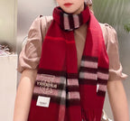 Medium Grid Cashmere Scarf