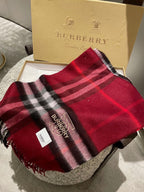 Medium Grid Cashmere Scarf