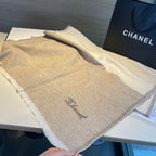 Beige-Toned Cashmere Scarf