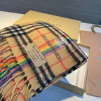 Rainbow Stripe Cashmere Scarf