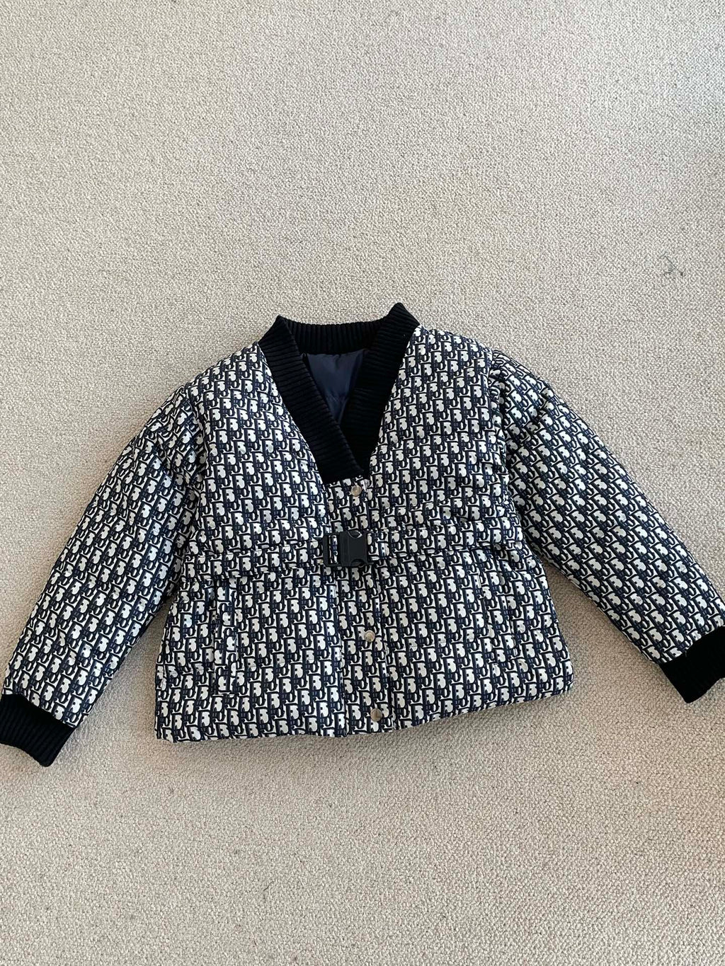 Reversible Cotton Jacket with Elastic Waist