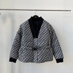 Reversible Cotton Jacket with Elastic Waist