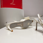 Silk Bow Crystal Heels