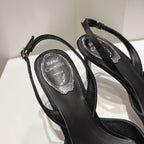 Silk Bow Crystal Heels