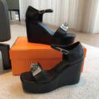 Color-Block Kelly Sandals