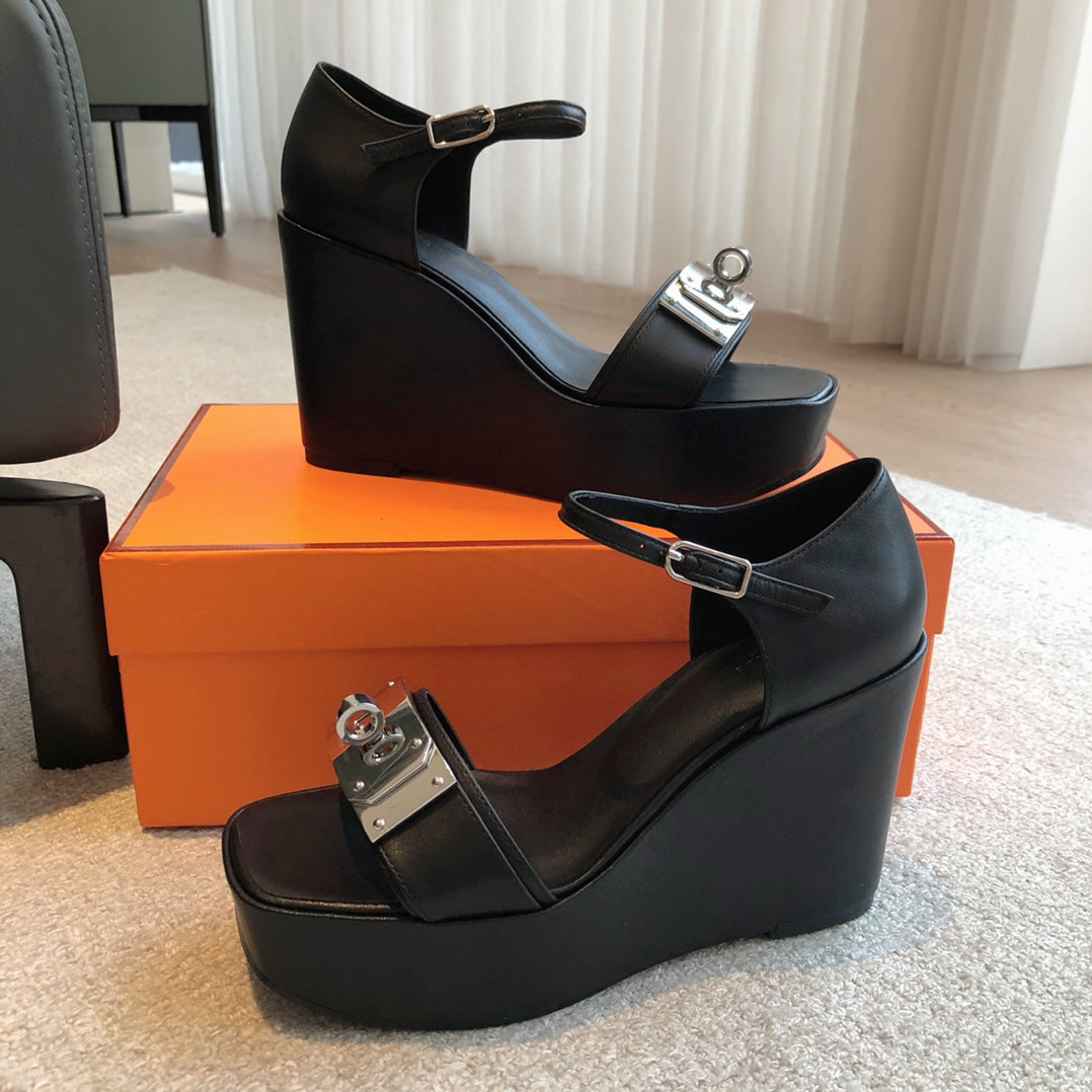 Color-Block Kelly Sandals