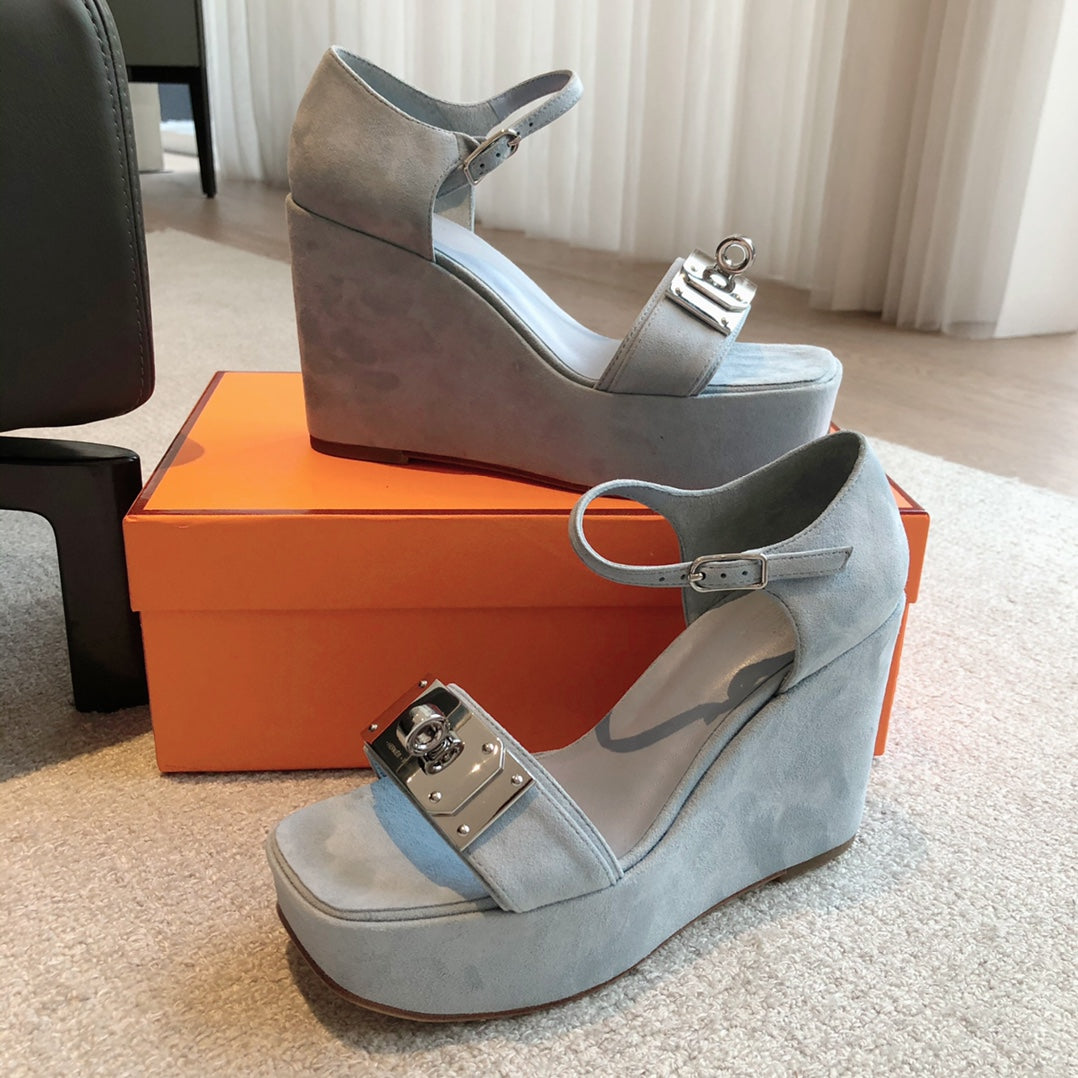 Color-Block Kelly Sandals